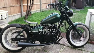 Suzuki Marauder GZ125 Bobber Build final view.