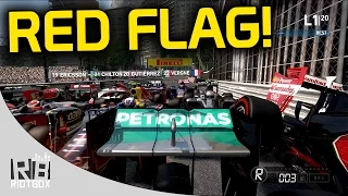 F1 2014 Gameplay: Monaco Red Flag Crash Test