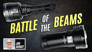 Crazy 1km beam flashlights - LR50R vs P30i - Fenix vs Nitecore
