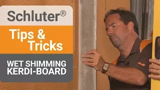 How to Wet Shim KERDI-BOARD over Studs