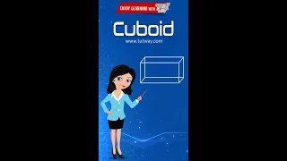 3D Shapes For Kids | Cuboid 3D Shape | Cuboid Vertices, Edges, Faces | Math #shorts