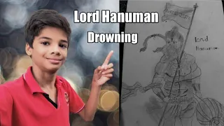 // Lord Hanuman Drawing  //