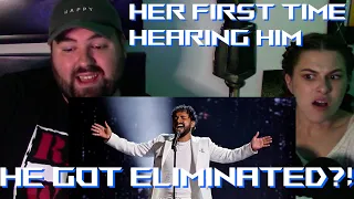 Showing my wife GABRIEL HENRIQUE for the first time - AGT Qualifiers "Something Beautiful"