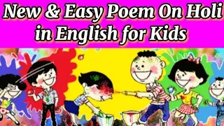 Poem On Holi in English - Holi Poem in English - Holi Rhymes - Holi Song for Kids - Holi Poem Video