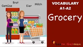 Learn German Vocabulary | 25 useful Food items in everyday life | Lebensmittel