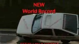 Weltrekord auf 2 Rädern im Auto