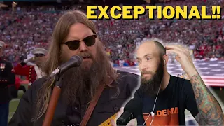 Chris Stapleton Sings The National Anthem REACTION