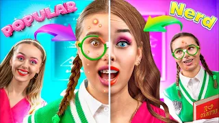 De Nerd a Popular / Cambio de Cuerpo / Cambio de Imagen Fantástico con Dispositivos de TikTok