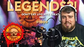 LEGENDS?! - Guns N' Roses - Don't Cry Live Ritz Theatre 1991 - REACTION