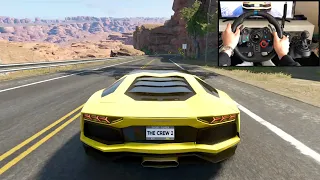 The Crew 2 Lamborghini Aventador - Logitech g29 gameplay