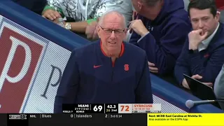 Syracuse blows 7 point lead in 1 minute...