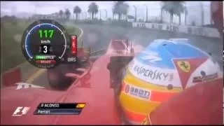 F1 Melbourne GP 2013 - Qualifying - Fernando Alonso onboard lap