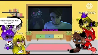 Fnaf 1 + puppet react to darkest desire