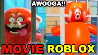 AWOOGA!! Turning Red Movie Vs. ROBLOX