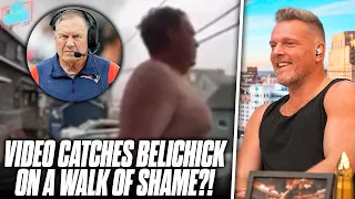 Video Allegedly Catches Bill Belichick Doing "Walk Of Shame"... No Way This Is Real? | Pat McAfee