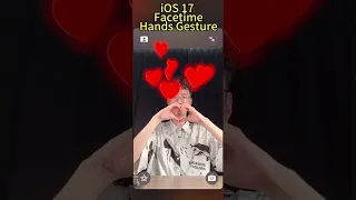 You Definitely DON'T KNOW This iOS 17 Facetime 👍Hand Gestures #wwdc23 #tutorial #shorts