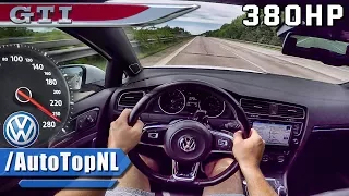 380HP VW Golf 7 GTI AUTOBAHN POV Test Drive HG Motorsport by AutoTopNL