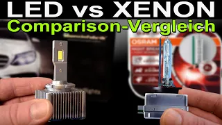 LED vs Xenon | Osram Night Breaker LASER HID - Benzinfabrik LED Retrofit Comparison Vergleich