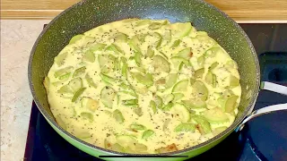 Быстрая Запеканка из Кабачков на сковороде. Вкусно. Быстро. Полезно. Жареные кабачки!