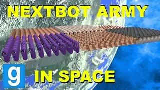 NEXTBOT ARMY IN SPACE ADVENTURE! - Garry's mod Sandbox