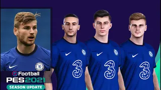 eFootball PES 2021 Chelsea Faces, Stats & Overalls | Season Update.