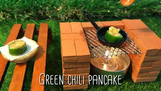 [ Miniature Cooking ] 고추전 / Green Chili Pancake