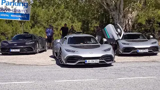 4x MERCEDES-AMG ONE test on mountain roads