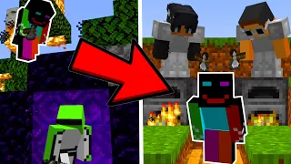 Minecraft SURVIVOR Vs 3 Hitmen Swap…