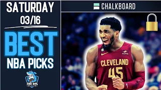 NBA CHALKBOARD TODAY | 3 BEST PROP PICKS | SATURDAY| 3/16/2024 | BEST PROPS | NBA BETS |