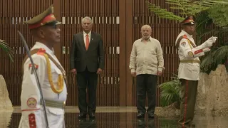 Cuban president hosts his Brazil's Lula at Revolution Palace in Havana | AFP
