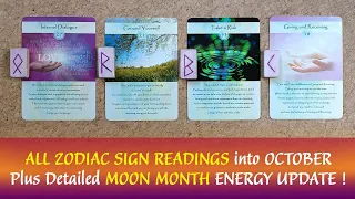 All ZODIAC SIGN Tarot & Rune Messages for the Month plus Detailed Moon Month ENERGY Update🌟💫✨🌒🌓🌕🌗🌘