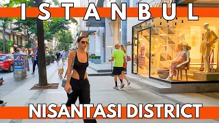 Discovering Nisantasi: Istanbul's Exclusive Luxury District | 4K Walking Tour | 15 August 2023