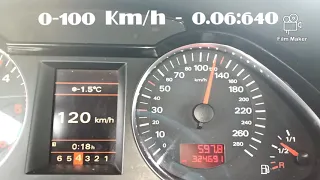 Audi A6 C6 3.0 TDi Acceleration 0-100 0-200 300 HP Stage1+ chip remap