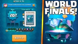 WILL I GET X20 WINS AND LEGENDARY CHEST? :: Clash Royale :: WORLD FINAL CHAMPIONSHIP CHALLENGE!