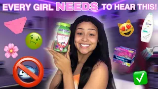 10 FEMININE HYGIENE TIPS EVERY GIRL NEEDS TO KNOW | GIRL TALK