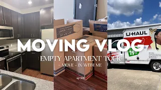 moving vlog 001: i moved out! empty apartment tour & move in with me