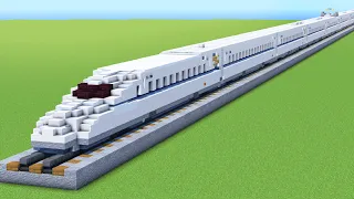 Minecraft N700S Shinkansen Bullet Train Tutorial