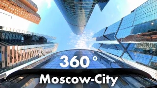 5K 360° VR Video Bike Tour through Moscow International Business Center (MIBC) Moscow-City