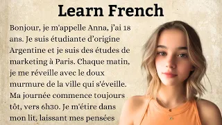 French Stories for Beginners | Your Path from A to B | Routine of a Student