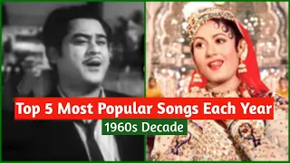 Top 5 Most Popular Songs Each Year || 1960s Decade || MUZIX