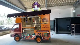 Coffee on wheels. Food truck designed and fabricated by Azimuth Business on Wheels