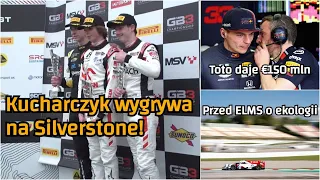 Kucharczyk wygrywa w GB3, #Kubica o ekologii przed kolejną rundą. €150 mln dla Verstappena? #F1