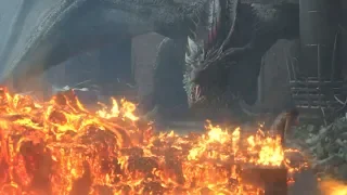 Drogon Destroys Iron Throne | Game of Thrones Season 8 Episode 6 Finale