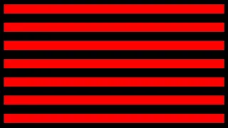 Optokinetic Stimulation   Horizontal Bars Bottom to Top   Black and Red