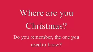 Faith Hill - Where Are You Christmas (Lyrics)