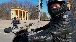 Джиксериал 1/1, гоняю  на SUZUKI GSX-R 1000 L1 ! ОТКРЫЛ MOTO сезон 2022 Moto trip in St.Petersburg