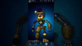 Prototype (Damaged) Fredbear - Jumpscare & Workshop animations - FNAF AR