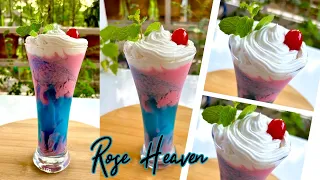 Rose Heaven Mocktail | Blue Heaven | Cocktail | Summer Special | Delicious Demands |