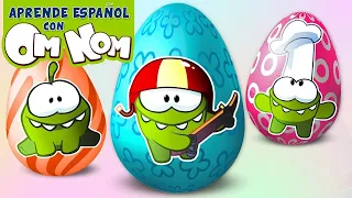 Aprende con Om Nom | Huevos Sorpresa para Aprender las Figuras