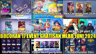 BOCORAN JADWAL RILIS 17 EVENT GRATISAN MOBILE LEGENDS JUNI 2024! EVENT SKIN EPIC BEBAS PILIH GRATIS